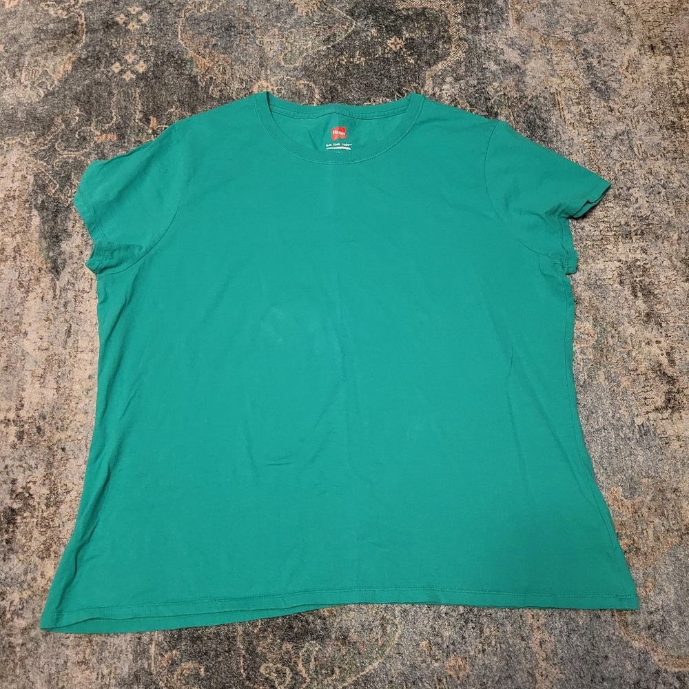 Hanes Green T-Shirt 2X